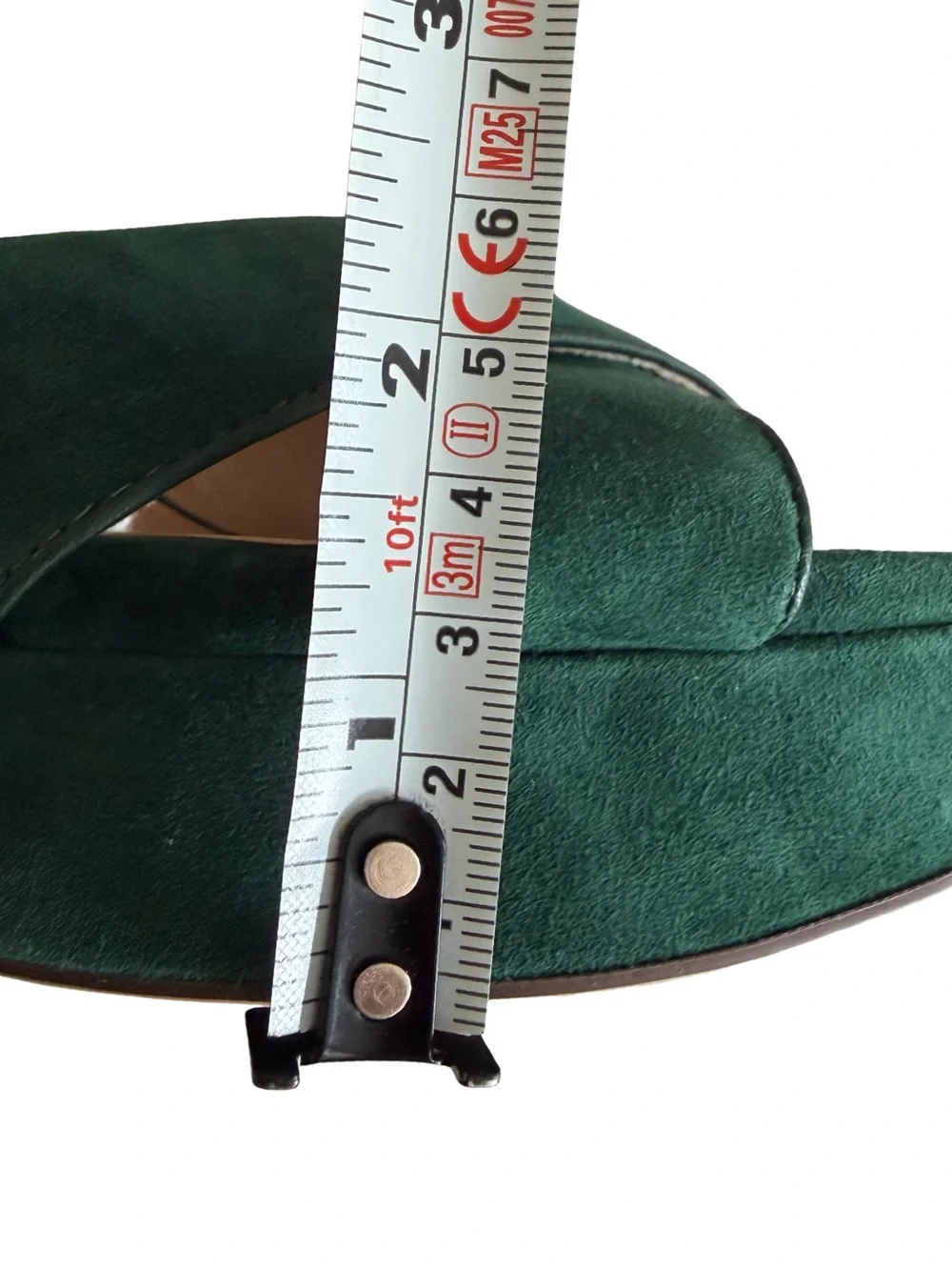 Lauren Ralph Lauren Sasha Suede Platform Sandals Emerald / Forest Green Size 9